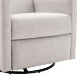 Modern Upholstered Rocker Nursery Chair Plush Glider Swivel Recliner - Image 27