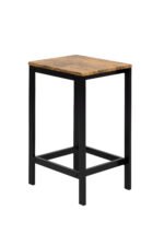 TREXM 5 pieces compact bar table with table and stool, Brown - Image 14