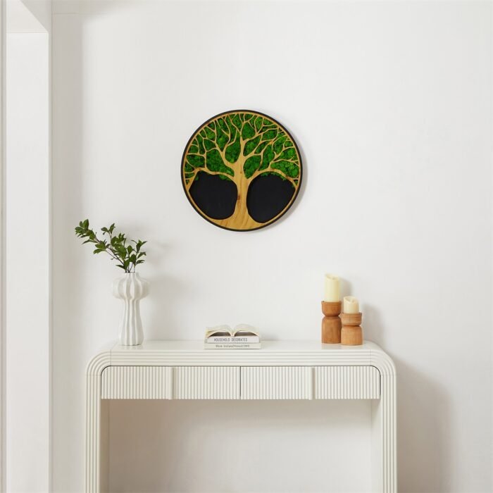 Life Tree Moss Metal Wall Art - Image 2