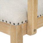 TOPMAX expandable dining table 9 pieces set with detachable leaves and 6 armless chairs and 2 armchairs - Image 11