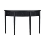 U-Style Distinctive Features of Pine Veneer Console Table with Vertical Stripe Drawer Fronts - Image 6
