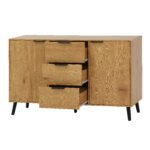 Side panel buffet cabinet with storage room with 3 drawers and 2 doors - Image 7