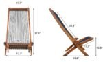 Folding Roping Woodem Chair - Image 7