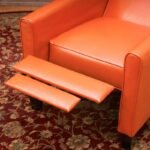Recliner Push Back Chair for Elegant Home Décor Orange - Image 4