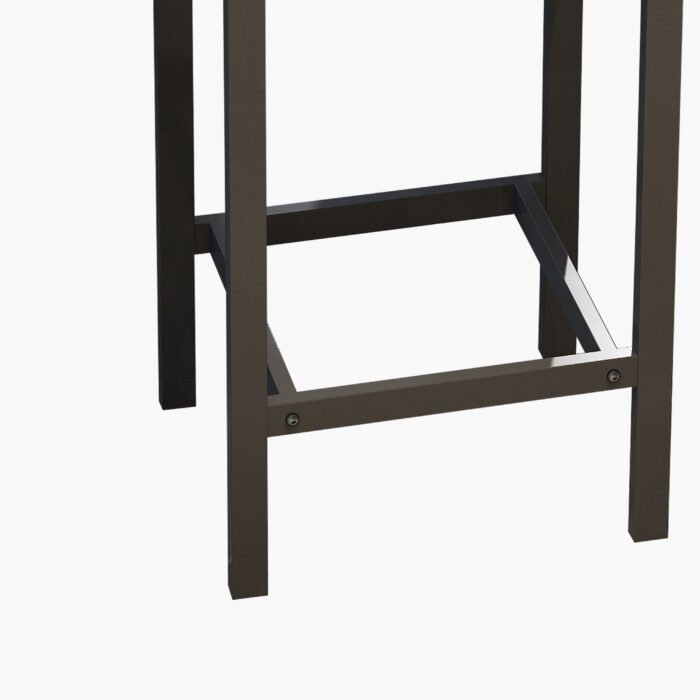 Modern Design Kitchen Dining Table Set with 3 Stools, Gray - Image 9