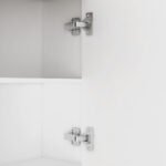 Farmhouse Bar Cabinet with Sliding Barn Door Rustic Coffee, White - Image 7