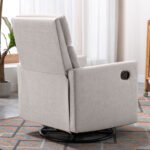 Modern Upholstered Rocker Nursery Chair Plush Glider Swivel Recliner - Image 5