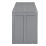 Queen Size Murphy Bed with Rotable Desk  Gray - Image 18