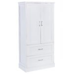 Tall Bathroom Storage Cabinet with Two Doors and Drawers and Adjustable Shelf - Image 6