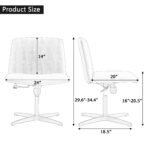 Black High Grade Pu Material Adjustable Office Chair with Swivel Cushion - Image 9