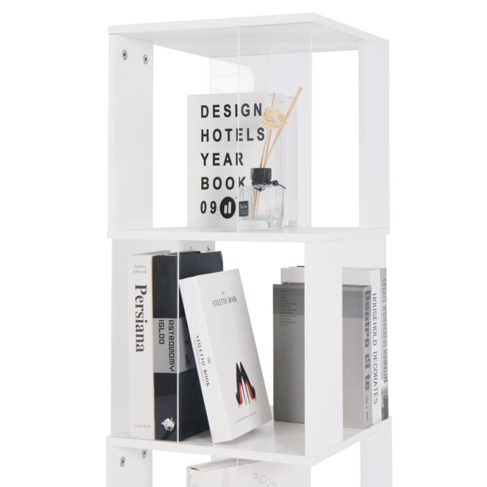 6-layer rotating acrylic board simple multi-functional bookshelf - Image 5