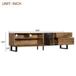 Modern TV Stand for 80'' TV with Double Storage Space - Image 10