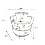 Rotating bucket comfortable circular armchair sofa chair with 360 degree rotating - Image 4