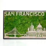 San Francisco Moss City Silhouette Metal Wall Art - Image 2