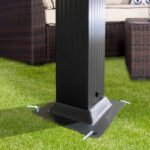 10x10 Ft Outdoor Patio Retractable Pergola With Canopy, Gray - Image 14