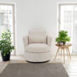 Rotating bucket comfortable circular armchair sofa chair with 360 degree rotating
