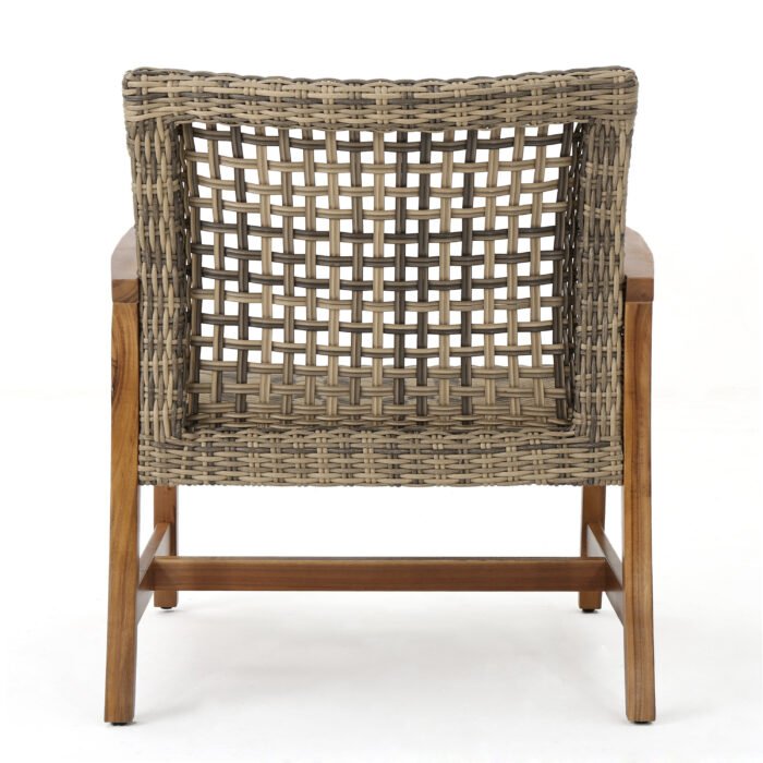 Hampton Wood + Wicker Club Chair (set of 2) - Image 11