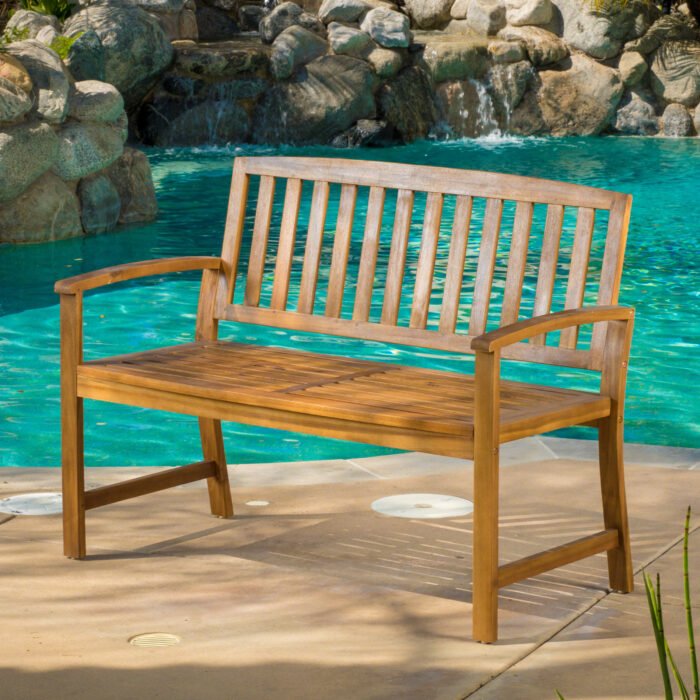 Loja Wooden Outdoor Bench - Image 2