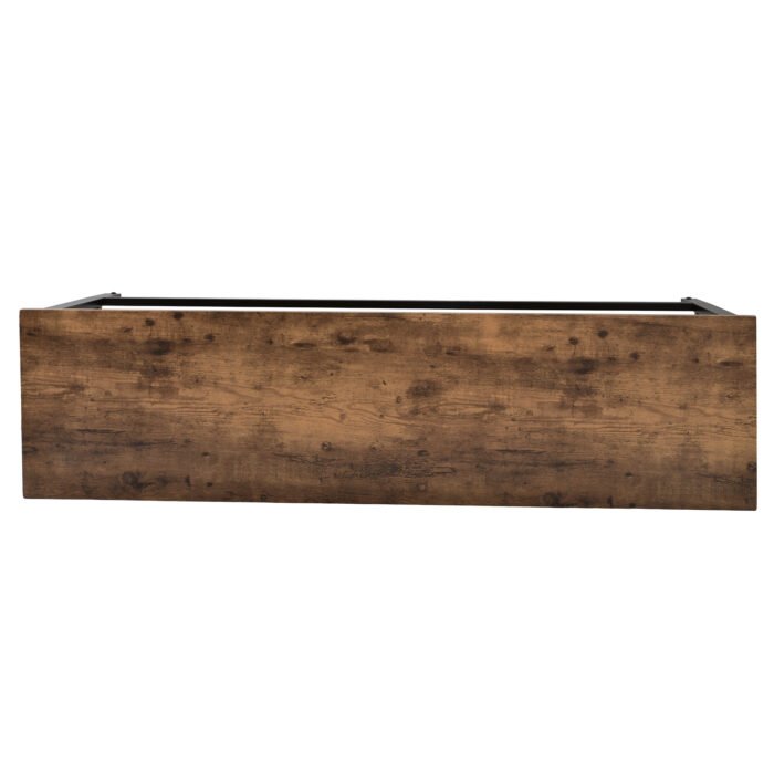 TOPMAX Counter Height Extra Long Dining Table Set with 3 Stools, Brown - Image 19