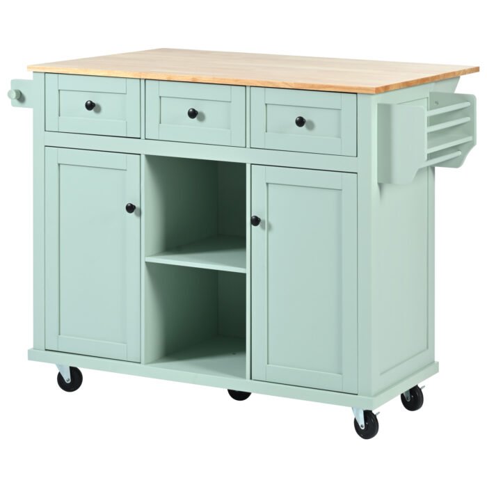Kitchen trolley with internal storage rack and 3 dining room drawers - Image 11