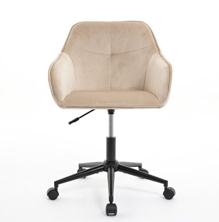 Velvet Modern Office Desk Chair with Wheels - Image 15