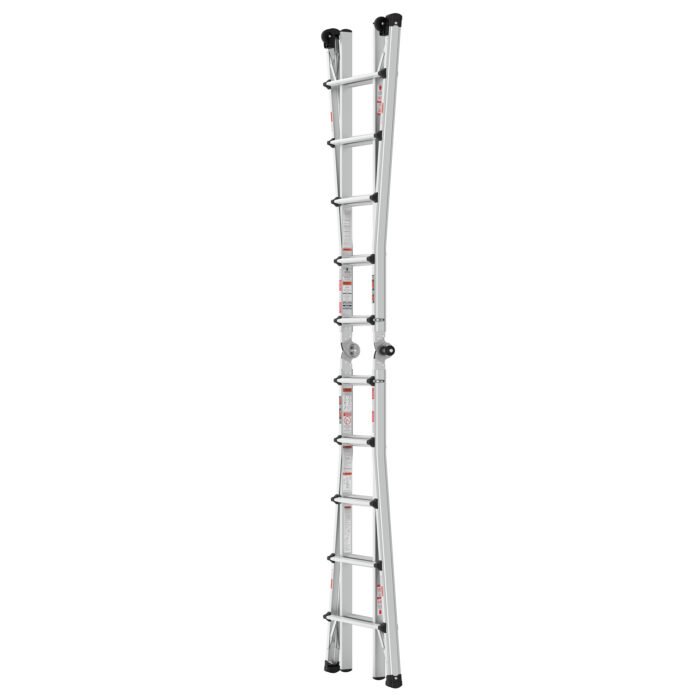 Aluminum Multi-Position Ladder with Wheels, 300 lbs Weight, 22 FT - Image 15