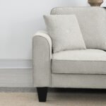 Modern U Shape Sectional Sofa 7 Seat Fabric Sectional Sofa Set - Image 14