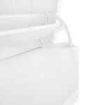 ONTREND 2 flip drawers shoe cabinet with drawers and adjustable panel, White - Image 11