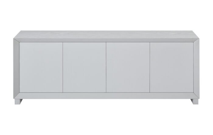 Modern style Side panel storage cabinet and TV stand, white - Image 10