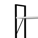 5-Tier Freestanding White Bookshelf with Minimalist Open Display, White - Image 5