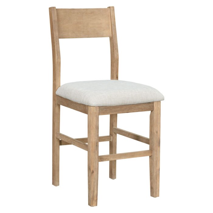 TOPMAX farmhouse countertop height 5-piece rectangular dining table set with 4 chairs - Image 16