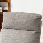 Accent Rocking Chair with Footrest and High Back and Rubber Wood - Image 8