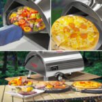 Outdoor Silver Semi-Automatic Rotatable Stainless Steel Pizza Oven 12" - Image 12