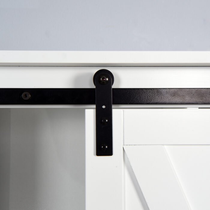 Over the Toilet Storage Cabinet with Adjustable Shelves and A Barn Door - Image 5