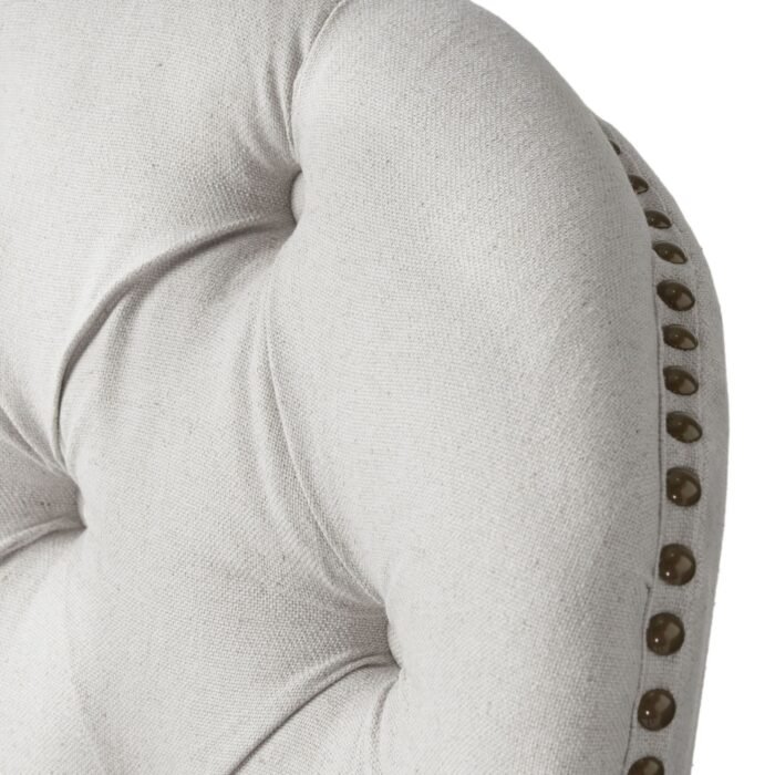 Fabric club stylish cushioned armchair with Ottoman set - Image 14