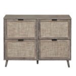 4 Door Freestanding Modern Shoe Rack for Entryway - Image 4