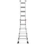Aluminum Multi-Position Ladder with Wheels, 300 lbs Weight, 22 FT - Image 5