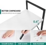 5-Tier Freestanding White Bookshelf with Minimalist Open Display, White - Image 4