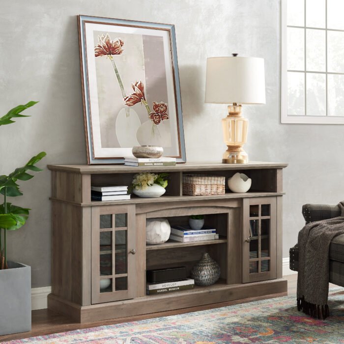 Classic TV Media Stand and Entertainment Console with Storage (up to 65") - Image 4