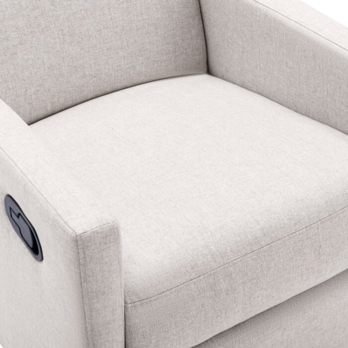 Modern Upholstered Rocker Nursery Chair Plush Glider Swivel Recliner - Image 25