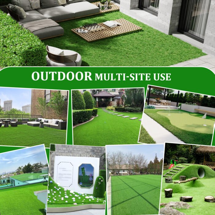 4FTX6FT Outdoor Artificial Grass Runway Blanket Roll 1.38 "Pile Height - Image 5