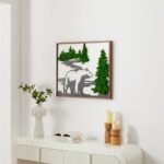 Bear Metal Art Moss Wall Decor - Image 2