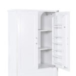 Tall Bathroom Storage Cabinet with Two Doors and Drawers and Adjustable Shelf - Image 13