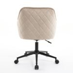 Velvet Modern Office Desk Chair with Wheels - Image 14