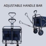 Outdoor Garden Multipurpose Micro Collapsible Beach Trolley Cart - Image 2
