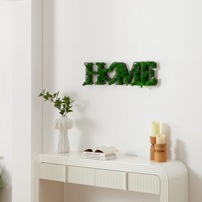 HOME Letter Art Moss Wall Decor - Image 2