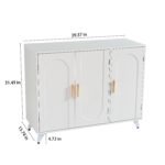 Sideboard Buffet cabinet with 3 doors and removable shelves for living room and dining room - Image 5