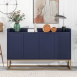 TREXM Modern Sideboard Elegant Buffet Cabinet with Large Storage (Navy) - Image 3