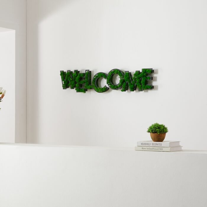 Welcome Letter Art Moss Wall Decor - Image 3