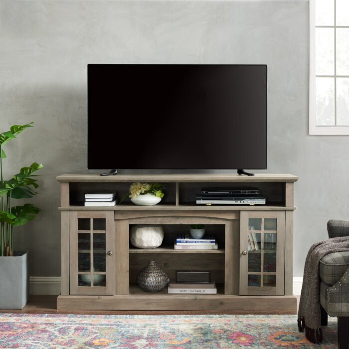 Classic TV Media Stand and Entertainment Console with Storage (up to 65") - Image 2